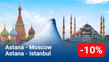 Promo offer! -10% for Istanbul and Moscow